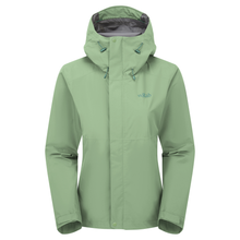 Load image into Gallery viewer, Rab Women's Downpour 2.5L Waterproof Jacket (Fig Green)
