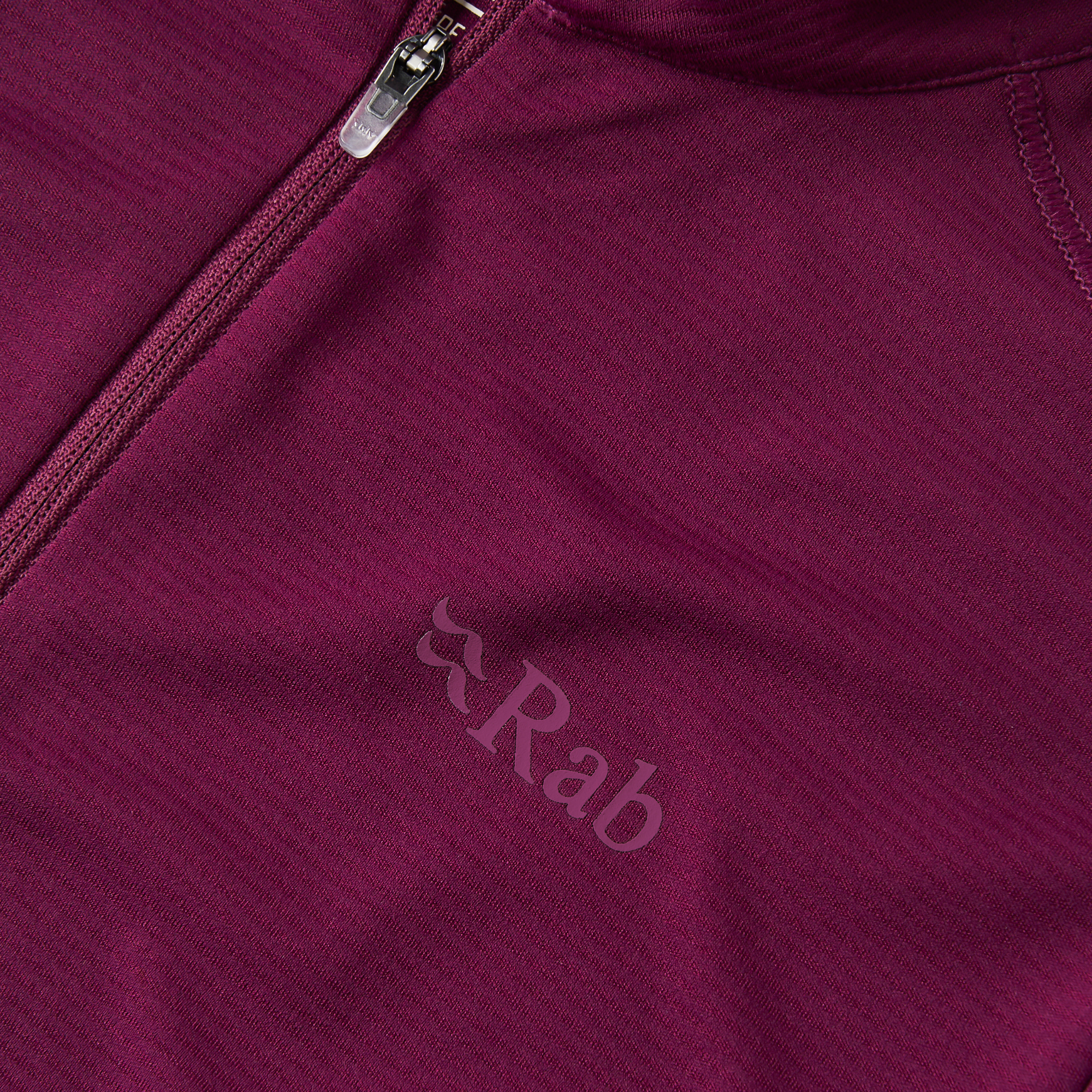 Rab Women's Force UPF40 Long Sleeve Half Zip Technical Top Mulberry MUL QCC-40