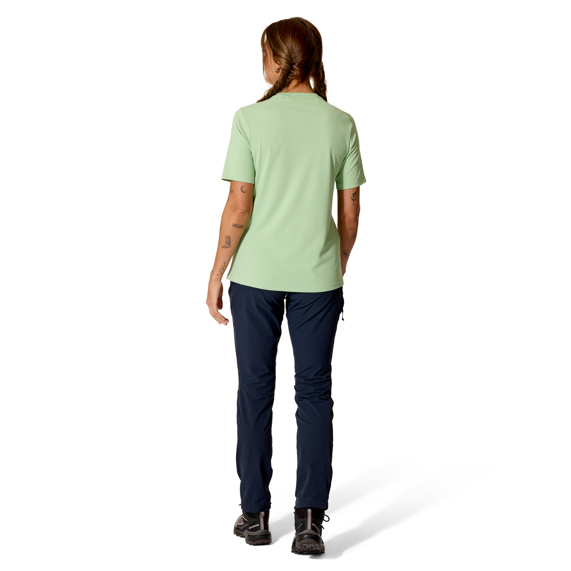 Rab Women's Force UPF40 Short Sleeve Technical Tee (Fig Green)