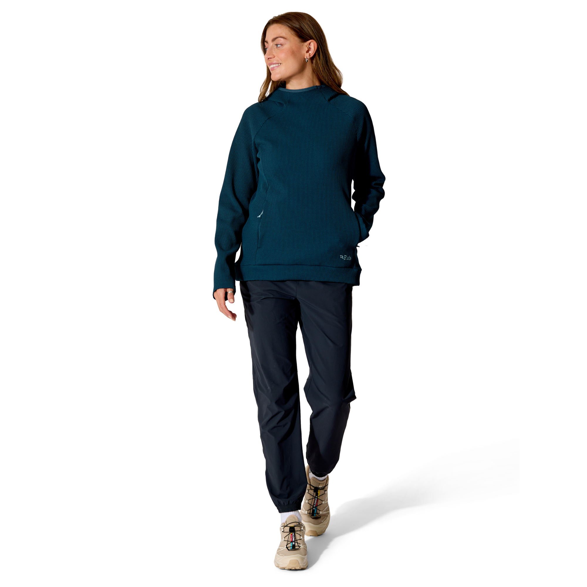 Rab Women's Hepton Pullover Hoodie (Tempest Blue)