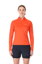 Load image into Gallery viewer, Rab Women&#39;s Sonic Long Sleeve Half Zip Technical Top (Red Grapefruit)
