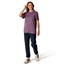 Load image into Gallery viewer, Rab Women's Stance Cirque Organic Cotton Short Sleeve Tee (Dark Iris)
