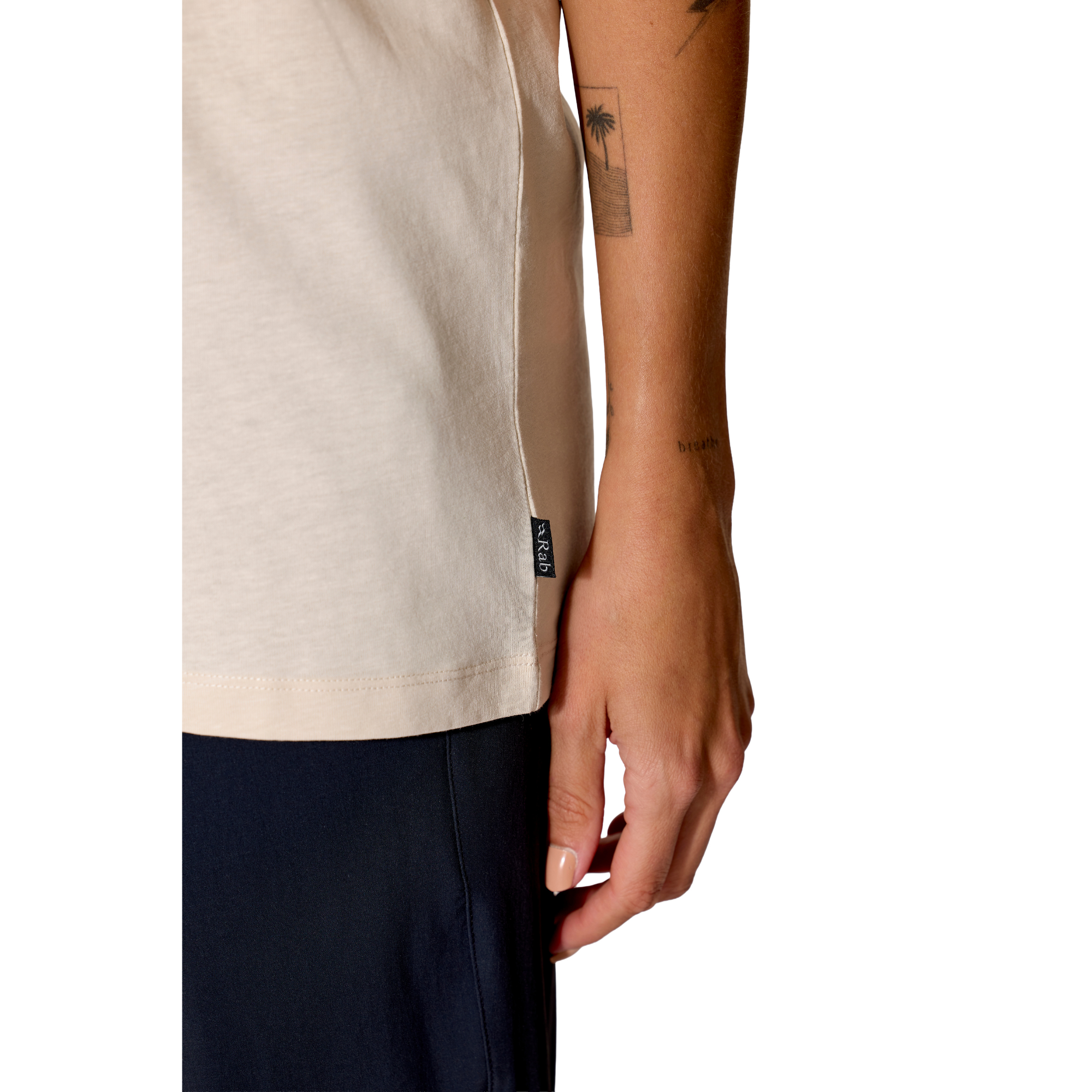 Rab Women's Stance Vista Organic Cotton Short Sleeve Tee (Ecru)