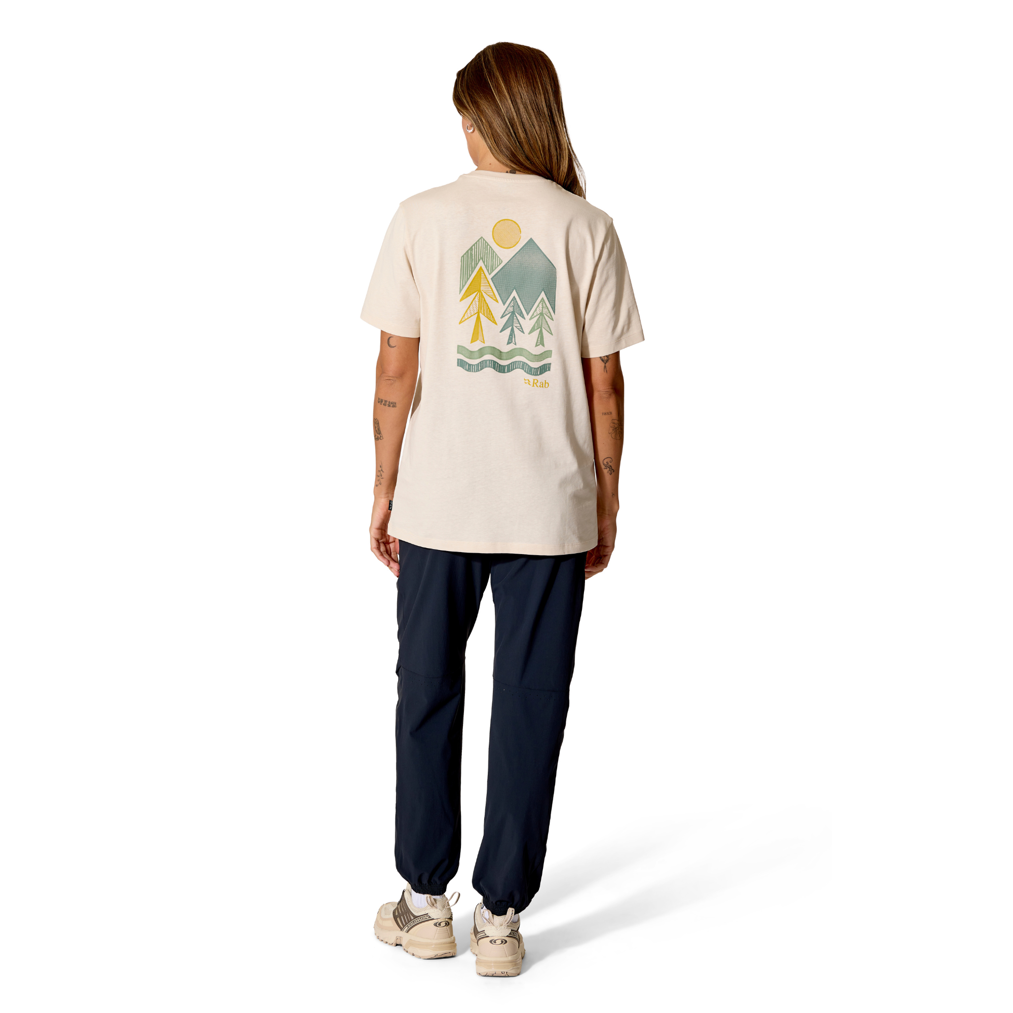Rab Women's Stance Vista Organic Cotton Short Sleeve Tee (Ecru)
