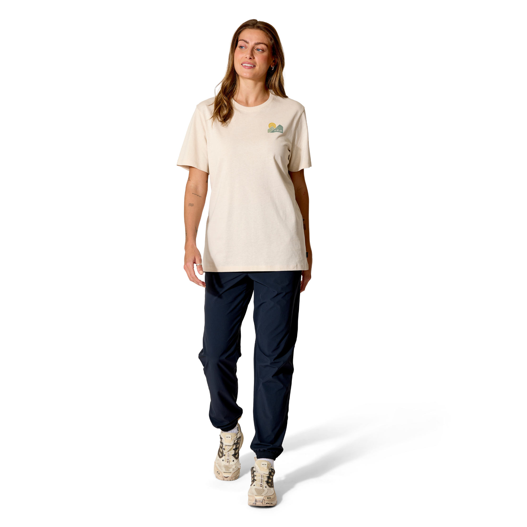 Rab Women's Stance Vista Organic Cotton Short Sleeve Tee (Ecru)