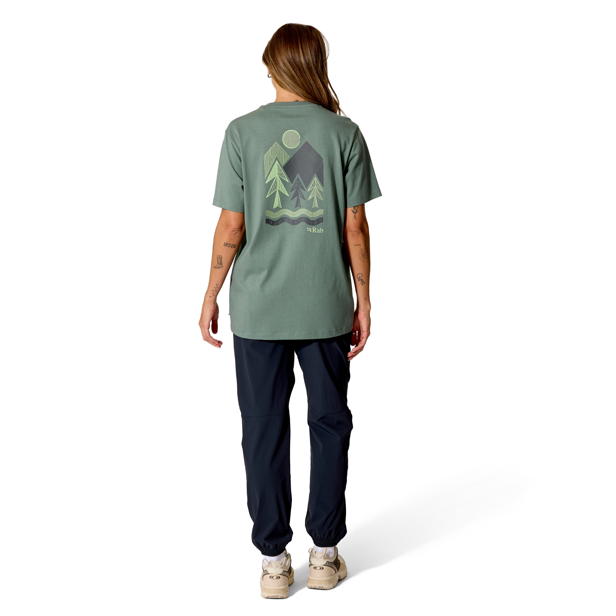 Rab Women's Stance Vista Organic Cotton Short Sleeve Tee (Sage)