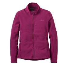 Load image into Gallery viewer, Rab Women's Stavel Full Zip Fleece (Mulberry)
