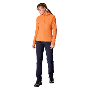 Rab Women's Stavel Hooded Full Zip Fleece (Dark Melba)