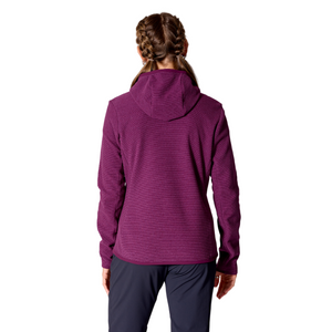 Rab Women's Stavel Hooded Full Zip Fleece (Mulberry)