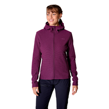 Load image into Gallery viewer, Rab Women&#39;s Stavel Hooded Full Zip Fleece (Mulberry)
