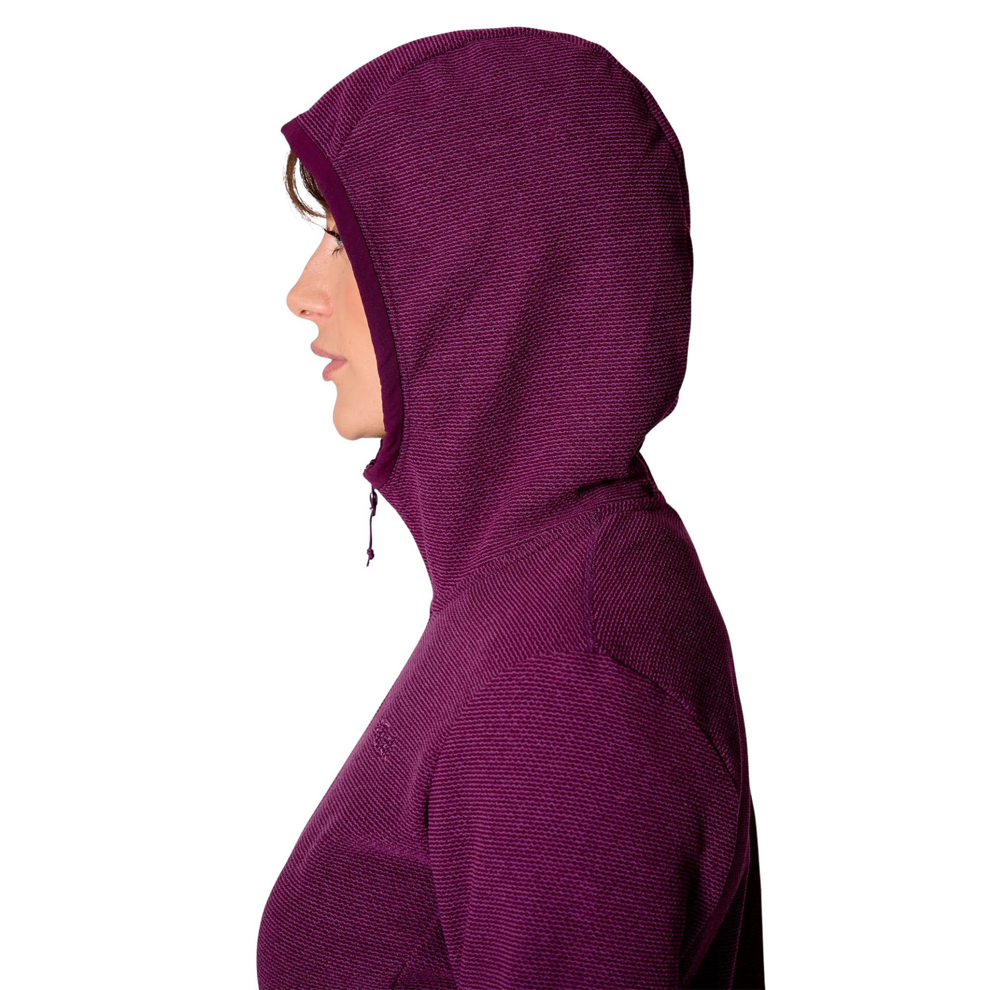 Rab Women's Stavel Hooded Full Zip Fleece (Mulberry)