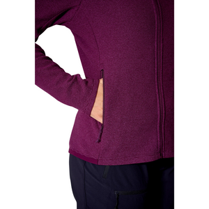 Rab Women's Stavel Hooded Full Zip Fleece (Mulberry)