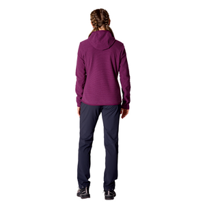 Rab Women's Stavel Hooded Full Zip Fleece (Mulberry)