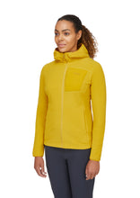 Load image into Gallery viewer, Rab Women&#39;s Tecton Full Zip Hooded Fleece (Sahara)
