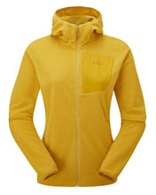 Load image into Gallery viewer, Rab Women&#39;s Tecton Full Zip Hooded Fleece (Sahara)
