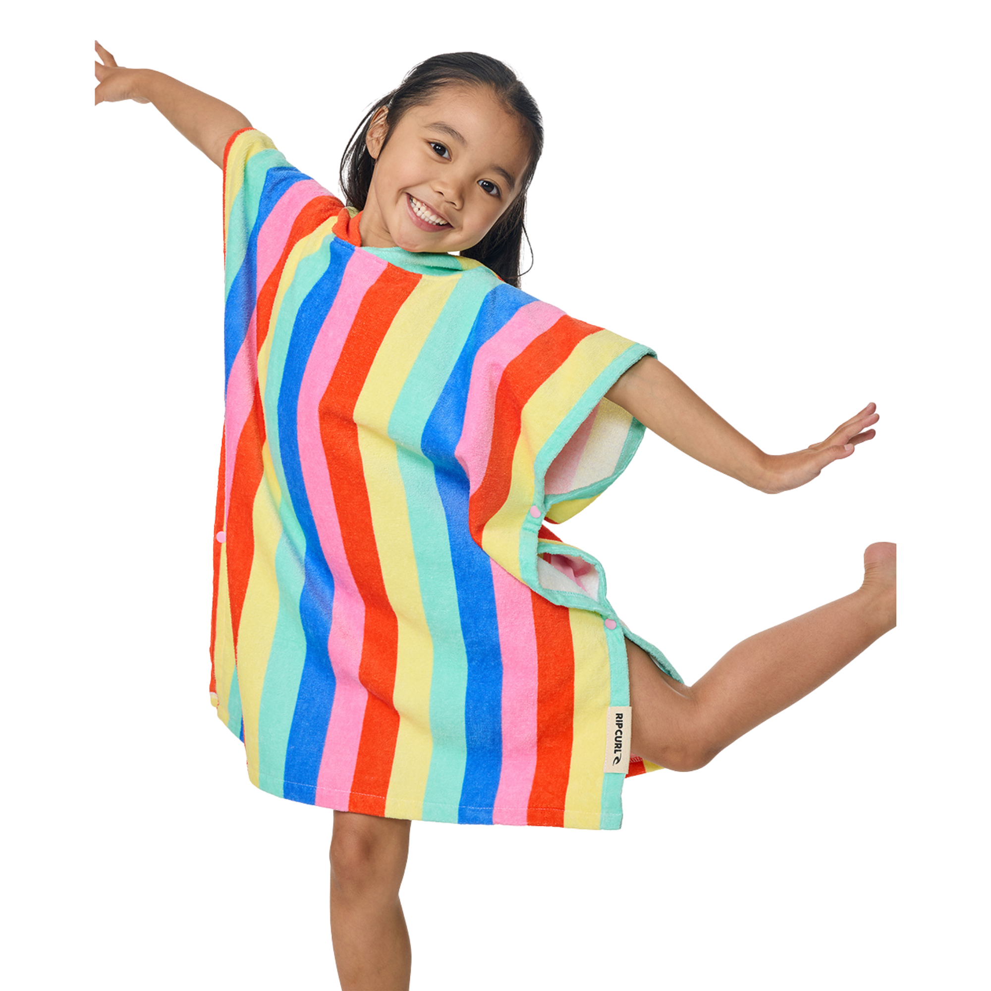 Rip Curl Kids Mixed Snap Cotton Hooded Changing Robe (Multico)
