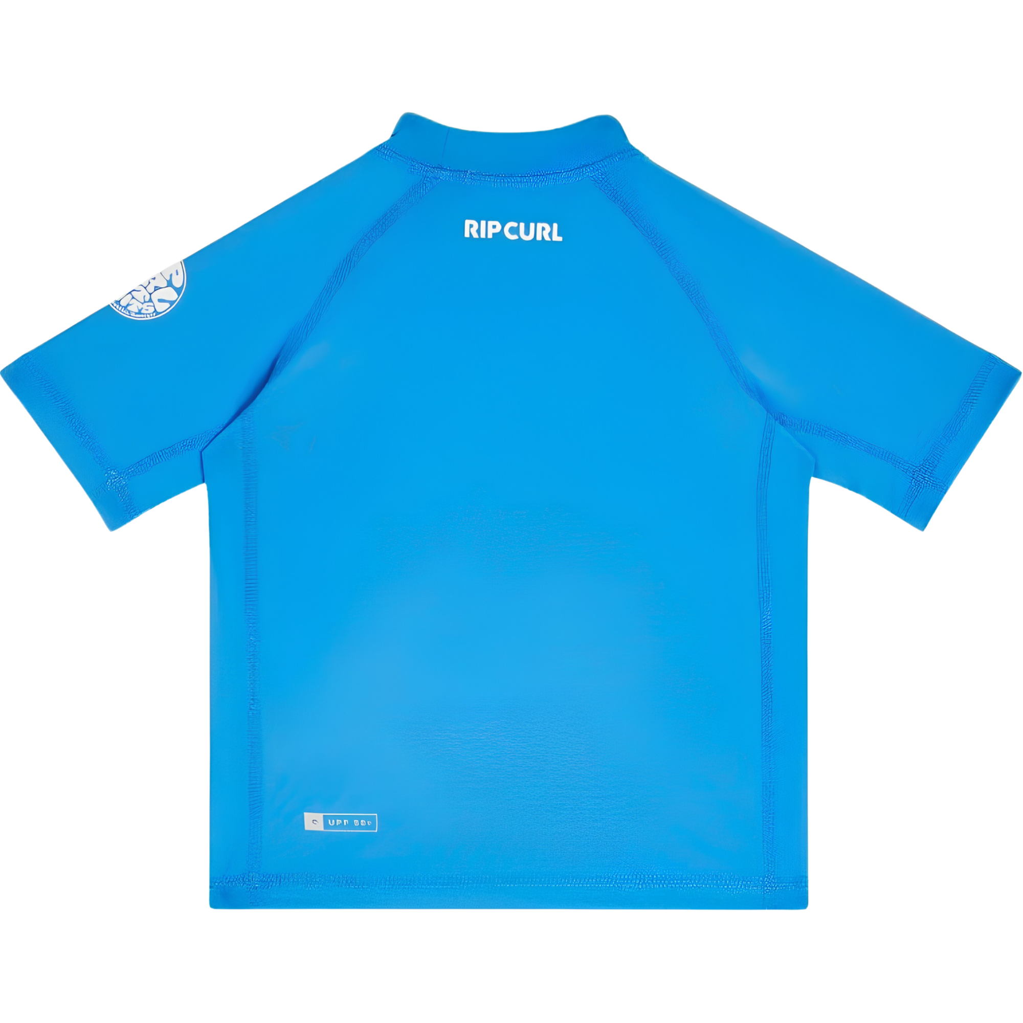 Rip Curl Junior Waves UPF50 Short Sleeve Rash Vest (Blue Gum)(Sizes UK 8-16)