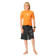 Load image into Gallery viewer, Rip Curl Junior Waves UPF50 Short Sleeve Rash Vest (Vitamin C)(Sizes UK8-16)

