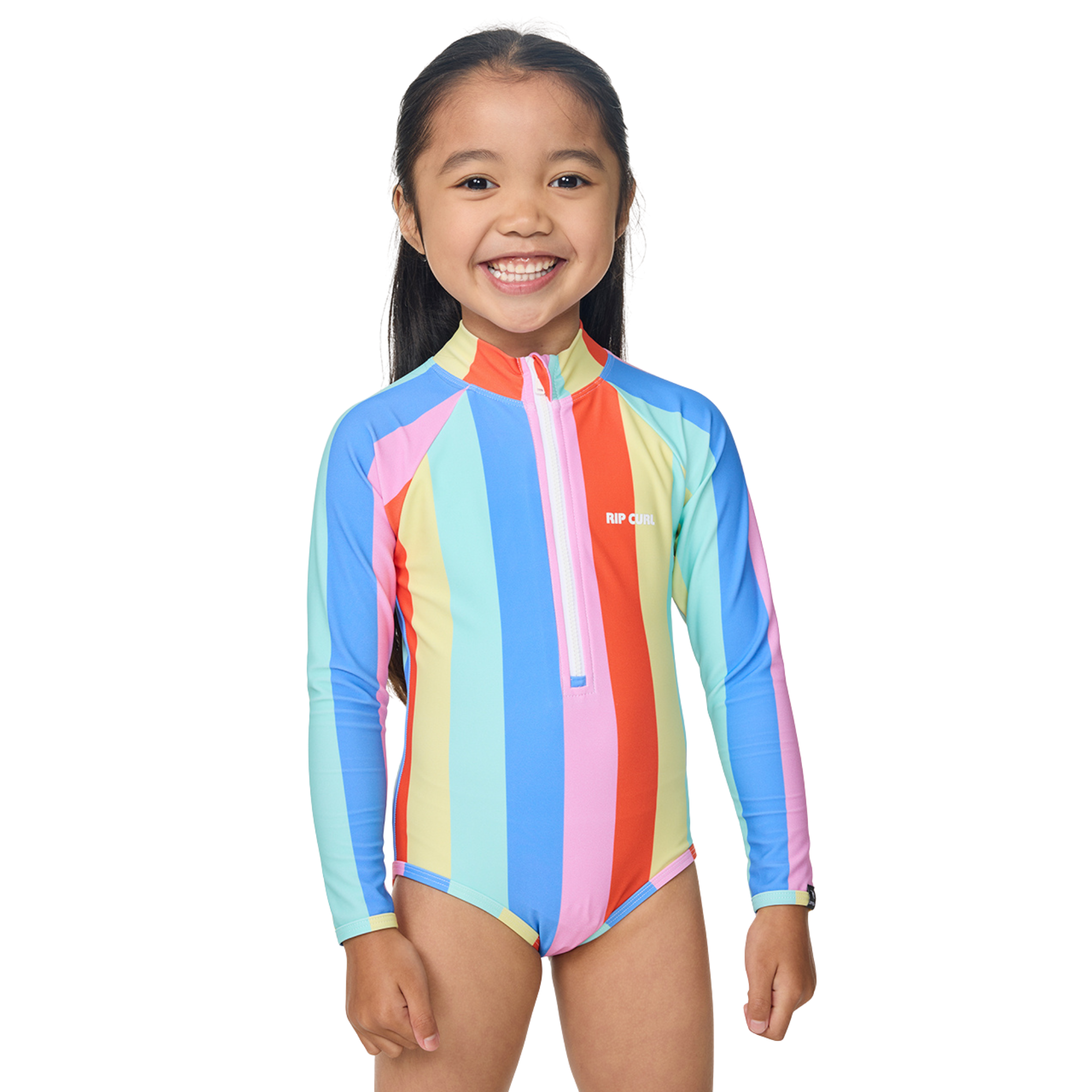 Rip Curl Kids Rainbow Stripe UPF50 Long Sleeve Surf/Swim Suit (Multico)(Ages 1-8)
