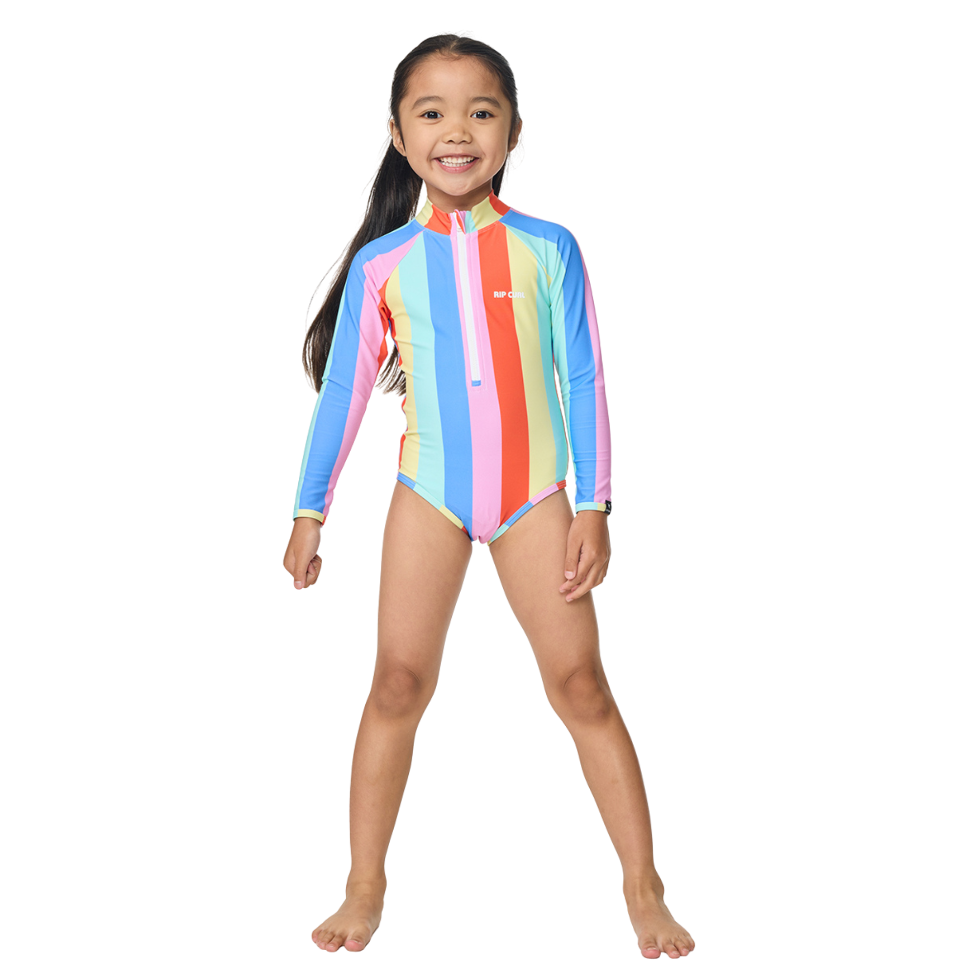 Rip Curl Kids Rainbow Stripe UPF50 Long Sleeve Surf/Swim Suit (Multico)(Ages 1-8)