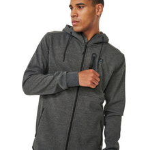 Load image into Gallery viewer, Rip Curl Men&#39;s Anti Series Departed Hooded Full Zip Fleece (Charcoal Marle)
