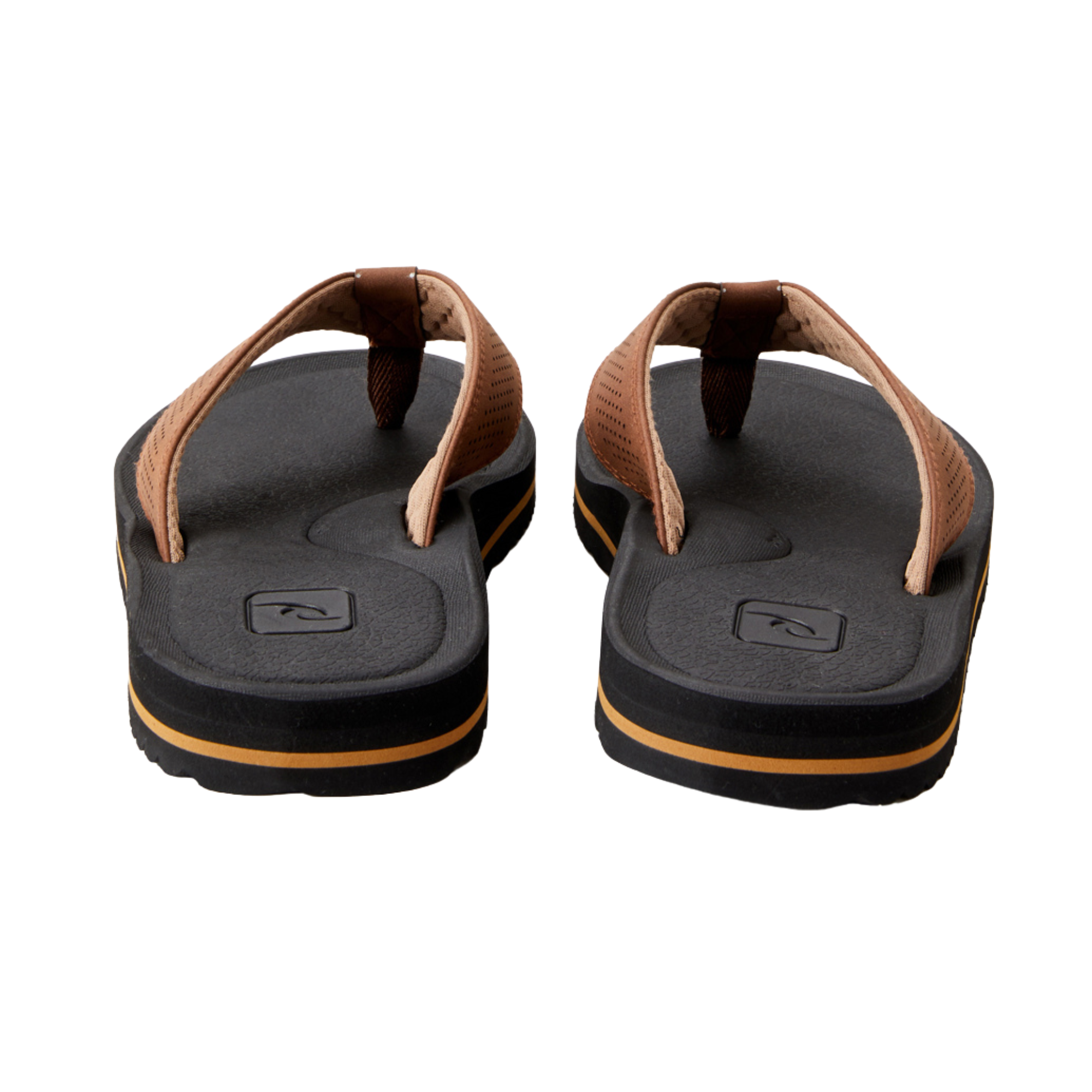 Rip Curl Men's Chiba Open Toe Flip Flops (Brown/Black)