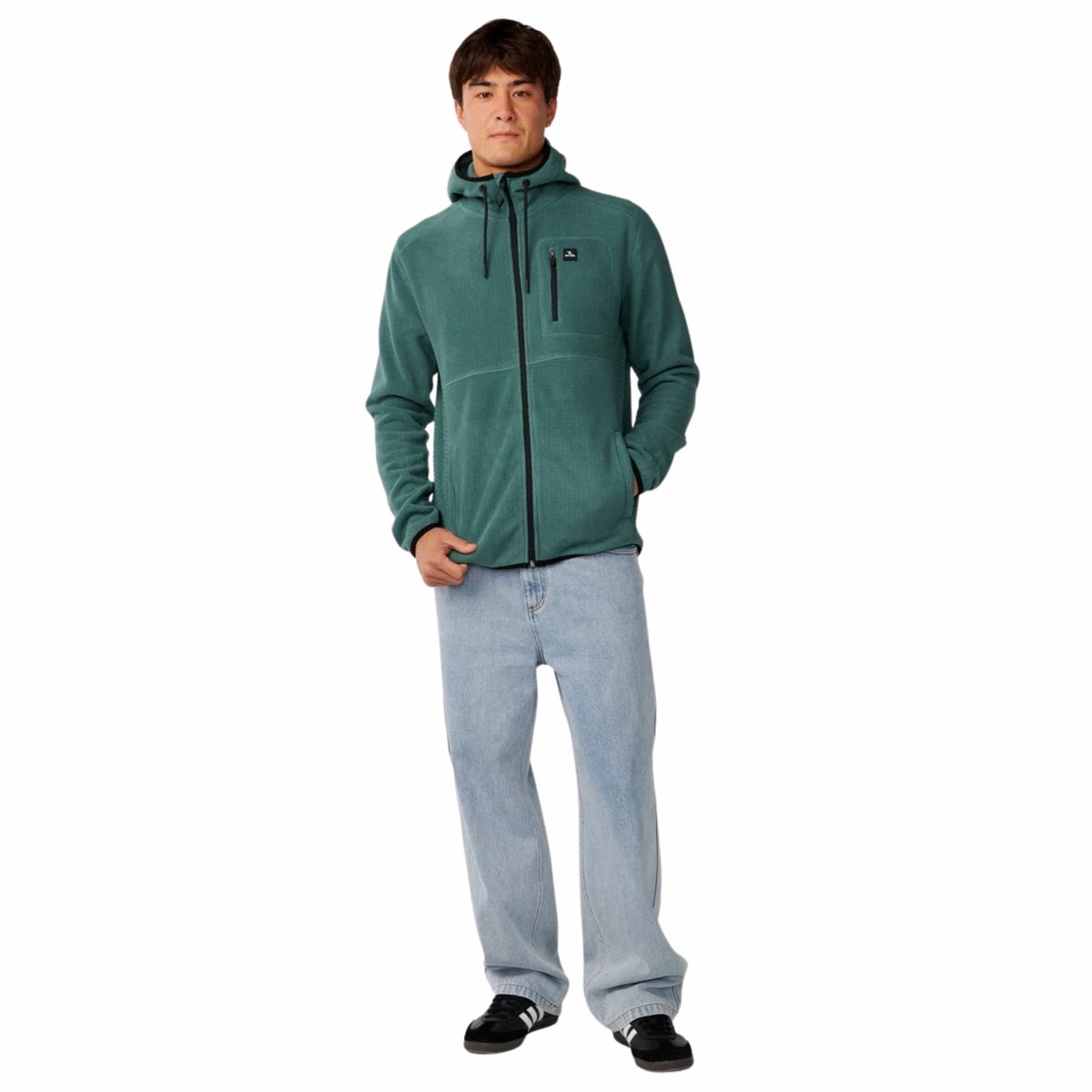 Rip Curl Men's Departed Polar Full Zip Fleece (Muted Green)