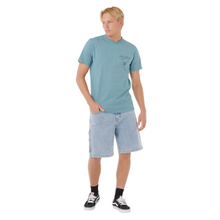 Load image into Gallery viewer, Rip Curl Men&#39;s Fade Out Icon Short Sleeve Tee (Storm Blue)
