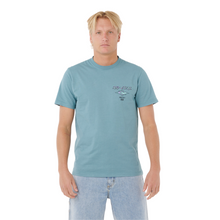 Load image into Gallery viewer, Rip Curl Men&#39;s Fade Out Icon Short Sleeve Tee (Storm Blue)
