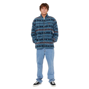 Rip Curl Men's Fun Times Polar Full Zip Fleece (Storm Blue)