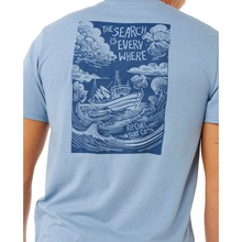 Load image into Gallery viewer, Rip Curl Men's Keep On Trucking Short Sleeve Tee (Faded Denim)
