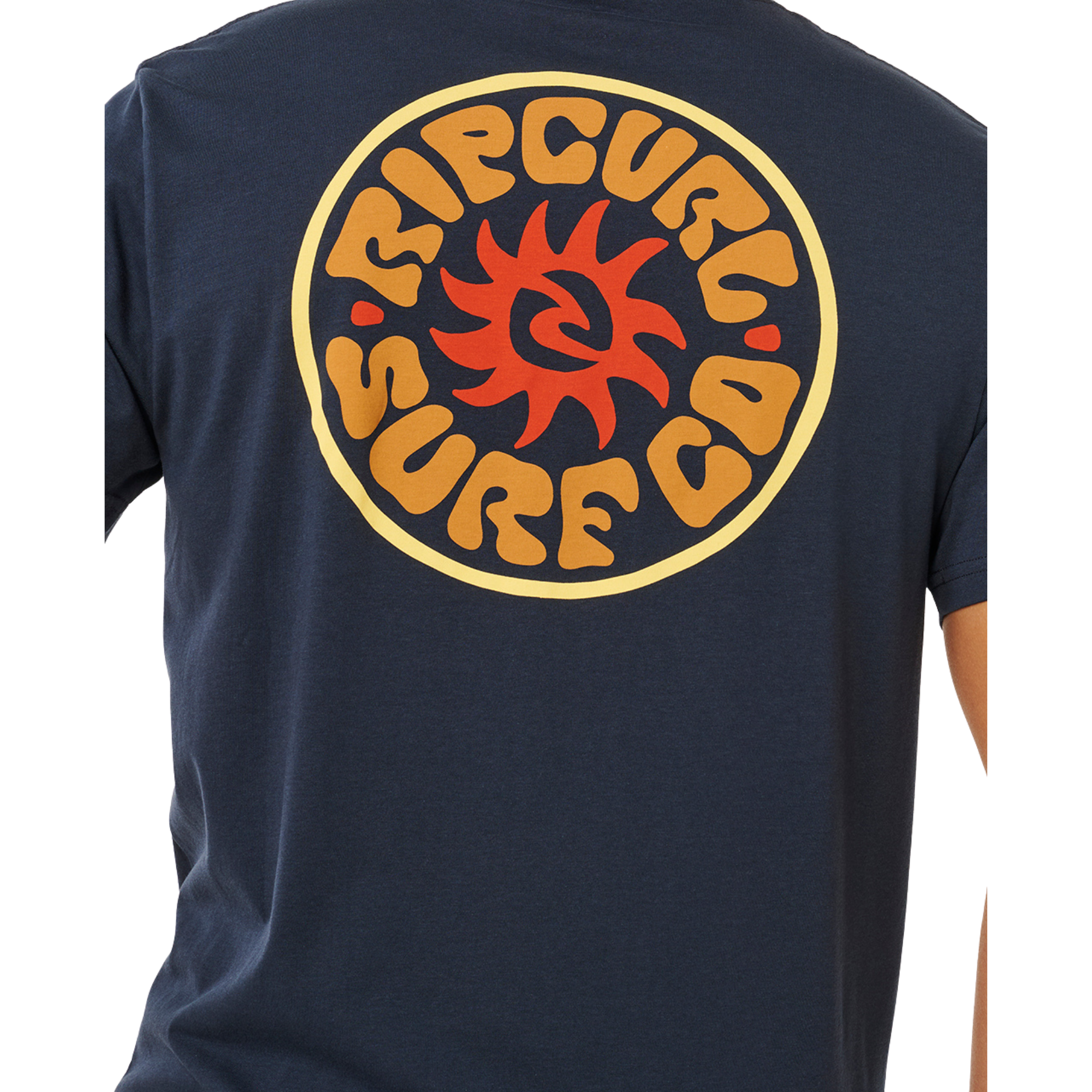 Rip Curl Men's Pacific Rinse Circle Short Sleeve Tee (Dark Navy)