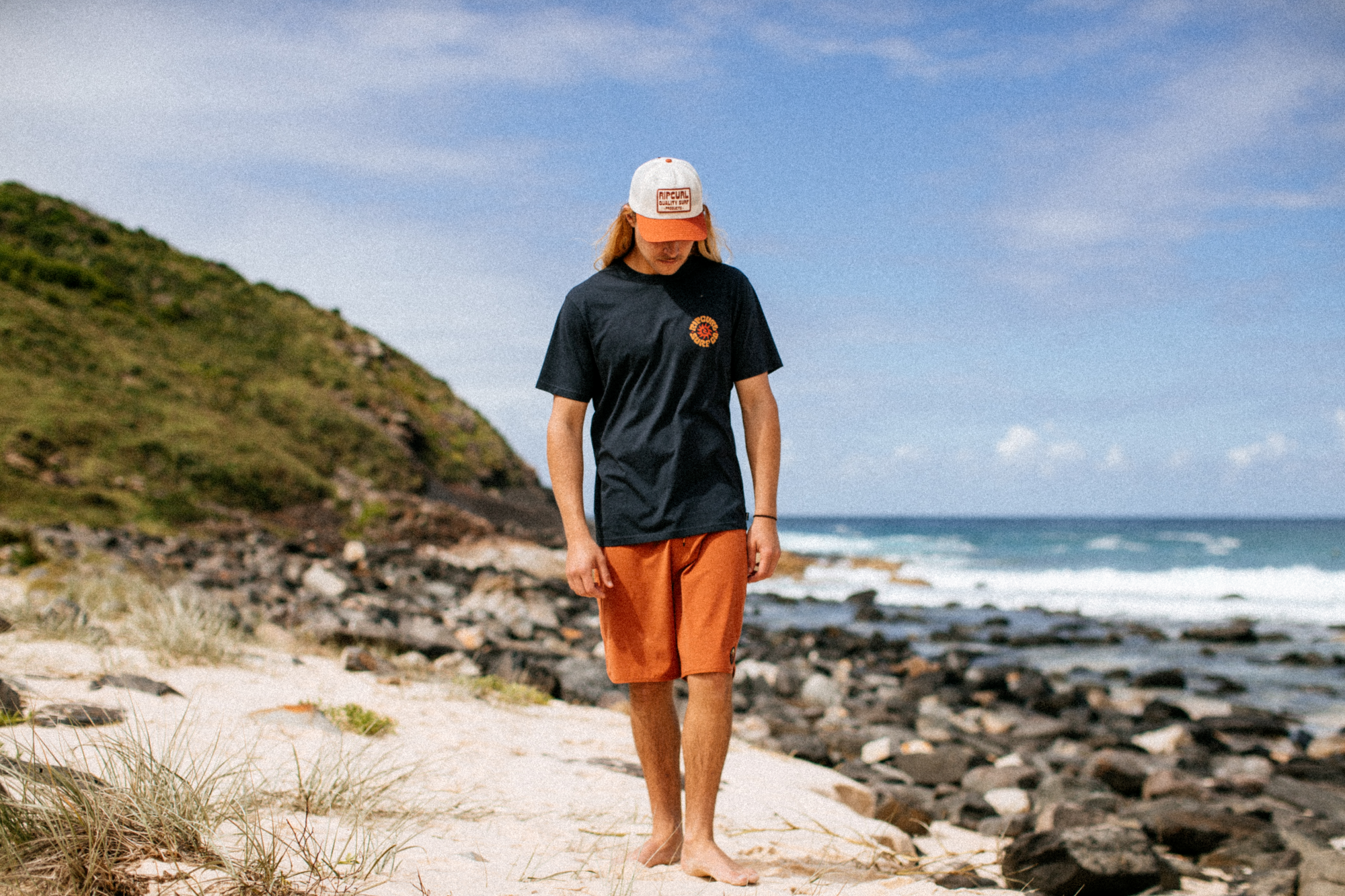 Rip Curl Men's Pacific Rinse Circle Short Sleeve Tee (Dark Navy)