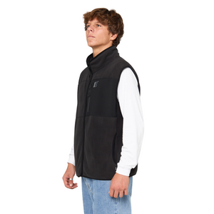 Rip Curl Men's Search Polar Fleece Vest (Black)