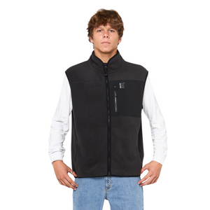 Rip Curl Men's Search Polar Fleece Vest (Black)