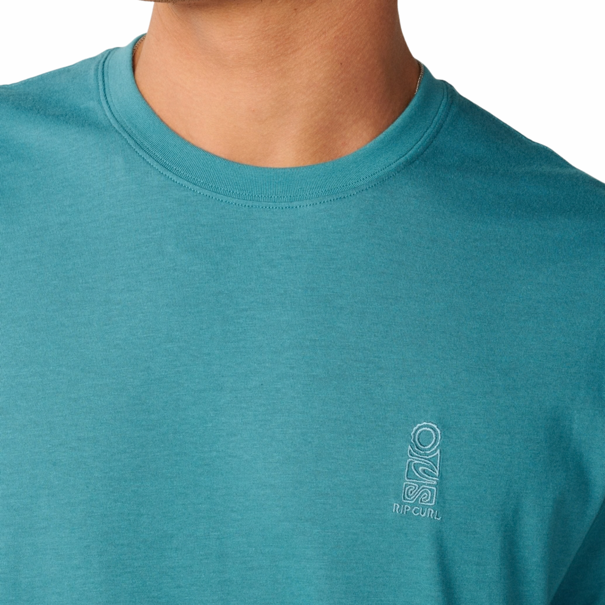 Rip Curl Men's Search Series Vaporcool Embroid Short Sleeve Tee (Dusty Jade)