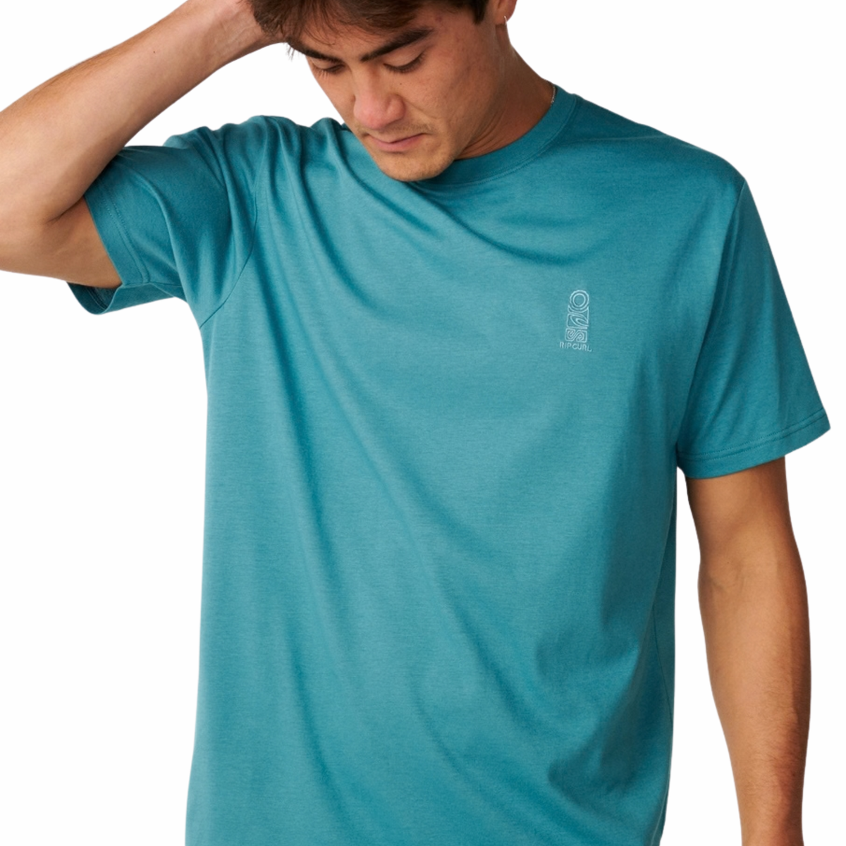 Rip Curl Men's Search Series Vaporcool Embroid Short Sleeve Tee (Dusty Jade)