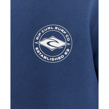 Load image into Gallery viewer, Rip Curl Men&#39;s Staple Crew Neck Fleece Sweatshirt (Light Navy)
