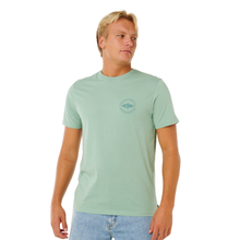 Load image into Gallery viewer, Rip Curl Men's Staple Short Sleeve Tee (Aloe)
