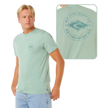 Load image into Gallery viewer, Rip Curl Men's Staple Short Sleeve Tee (Aloe)
