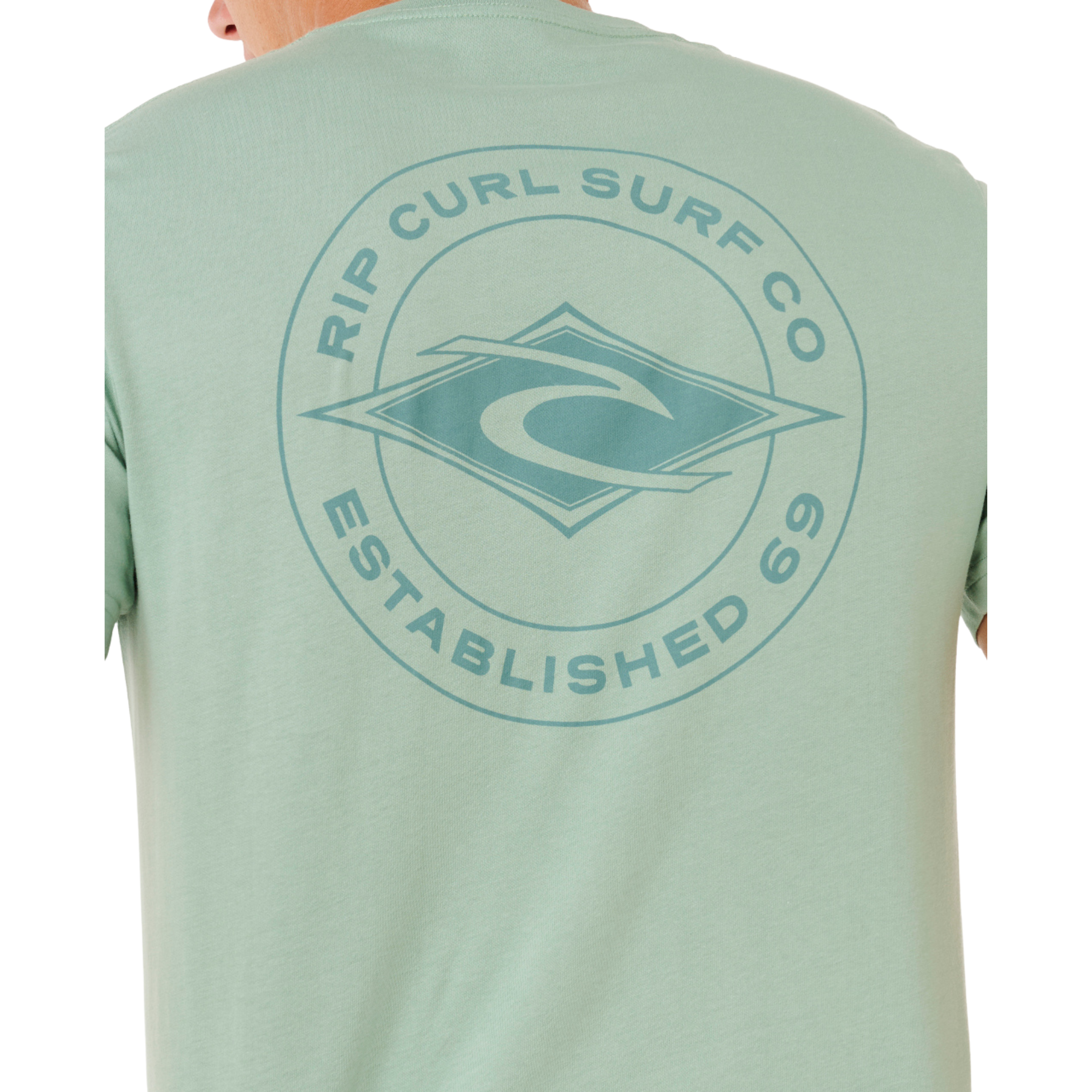 Rip Curl Men's Staple Short Sleeve Tee (Aloe)