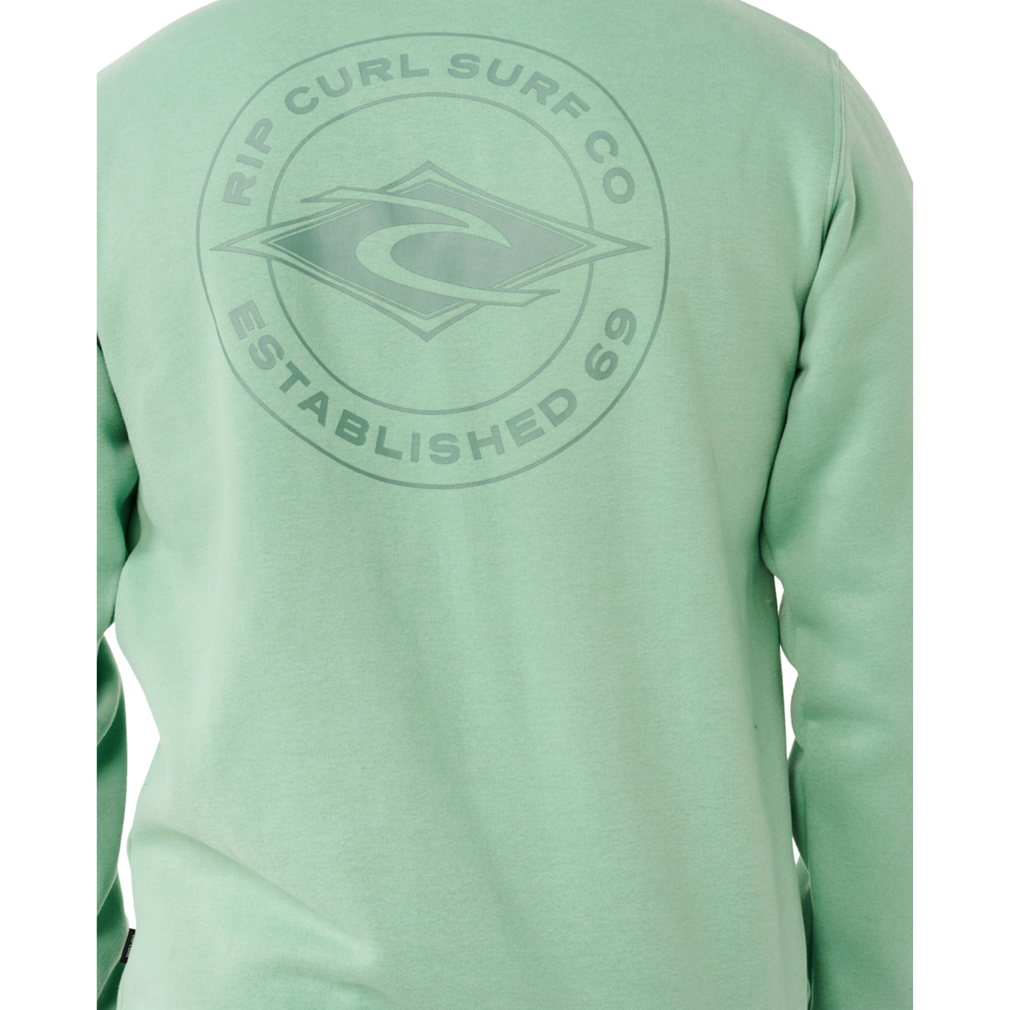 Rip Curl Men's Stapler Crew Neck Sweatshirt (Aloe)