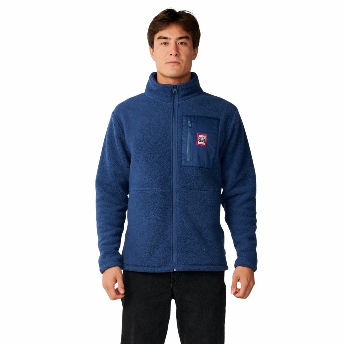Rip Curl Men's Streamline Big Bear Polar Full Zip Fleece (Navy)