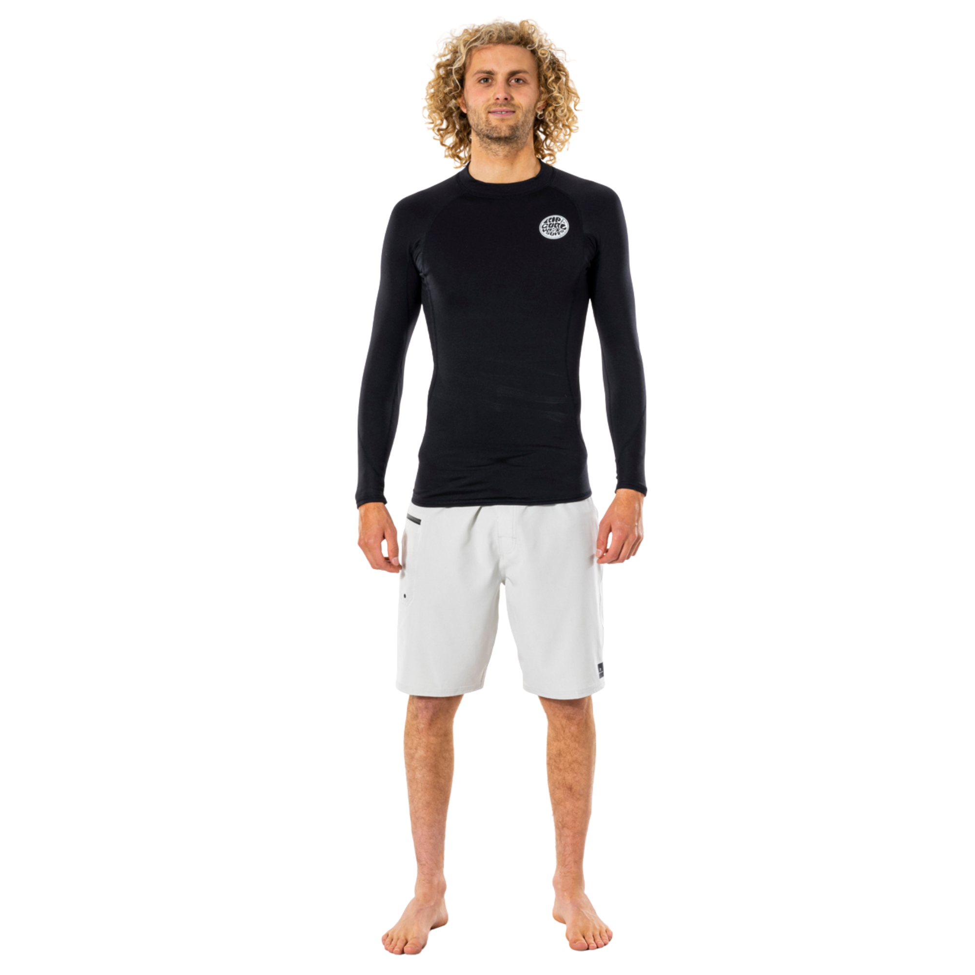 Rip Curl Men's Thermopro Long Sleeve Rash Vest (Black)