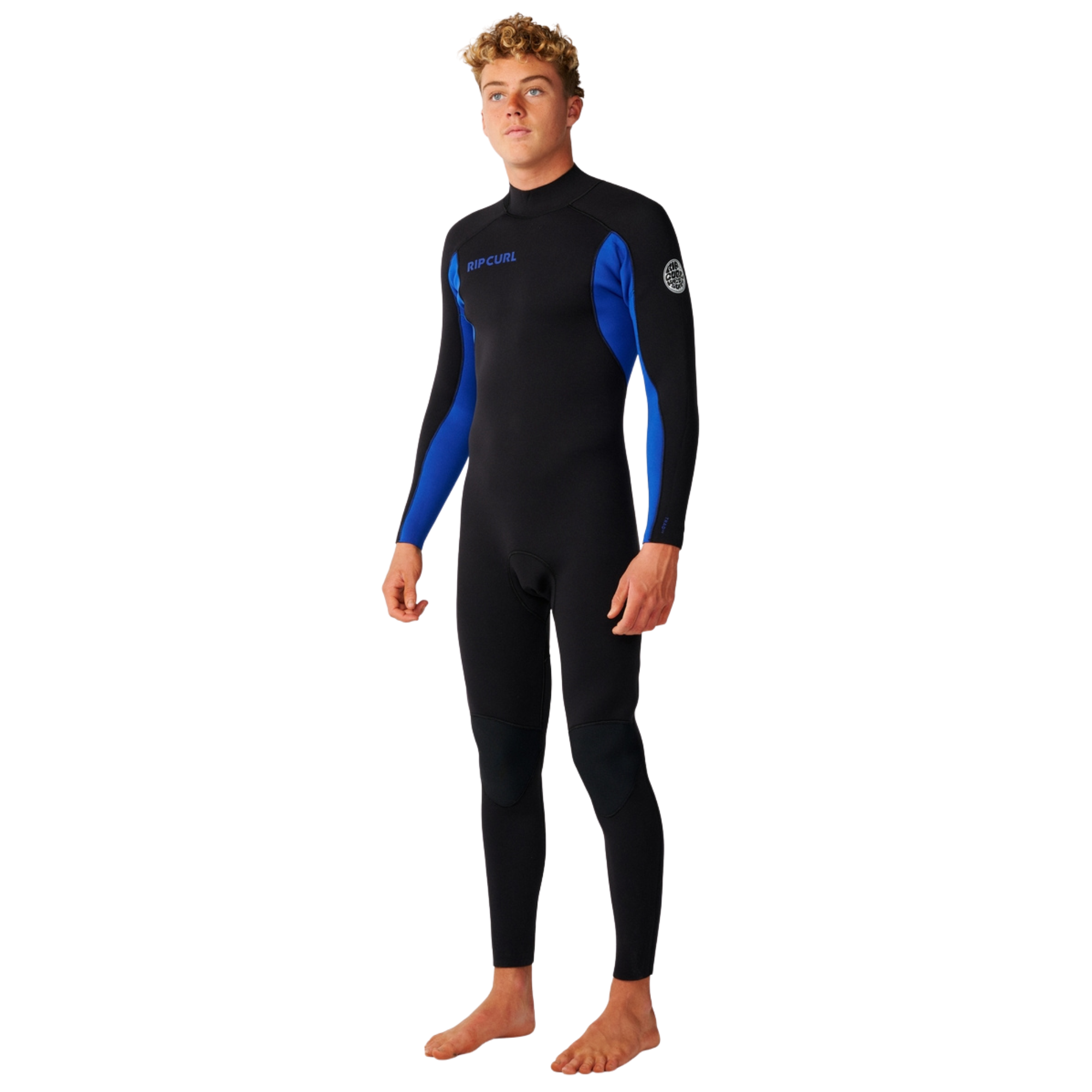 Rip Curl Men's Trad Back Zip 5mm 4mm Steamer Wetsuit Blue 70 18QMFS
