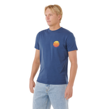 Load image into Gallery viewer, Rip Curl Men&#39;s Wettie Passage Icon Short Sleeve Tee (Light Navy)
