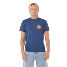 Load image into Gallery viewer, Rip Curl Men&#39;s Wettie Passage Icon Short Sleeve Tee (Light Navy)
