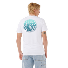 Load image into Gallery viewer, Rip Curl Men&#39;s Wettie Passage Icon Short Sleeve Tee (Optical White)
