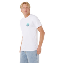 Load image into Gallery viewer, Rip Curl Men&#39;s Wettie Passage Icon Short Sleeve Tee (Optical White)
