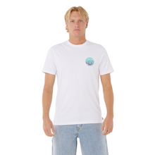 Load image into Gallery viewer, Rip Curl Men&#39;s Wettie Passage Icon Short Sleeve Tee (Optical White)
